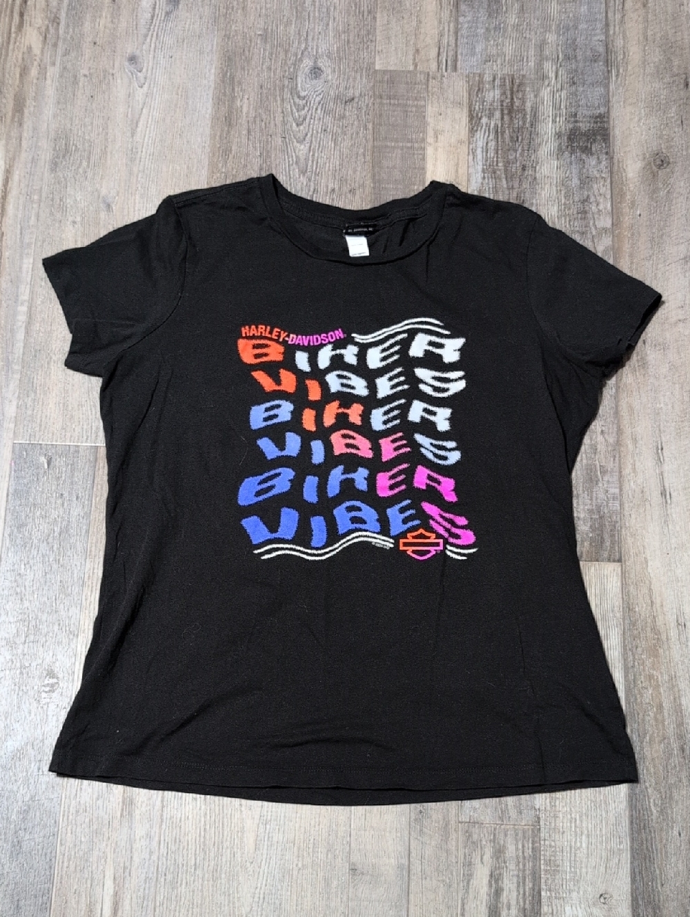 Harley-Davidson Black Short Sleeve 'Biker Vibes' Graphic Tee